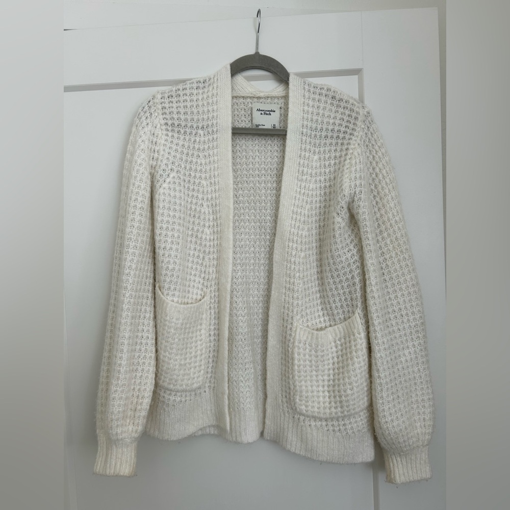 Abercrombie & Fitch Women's White Cardigan